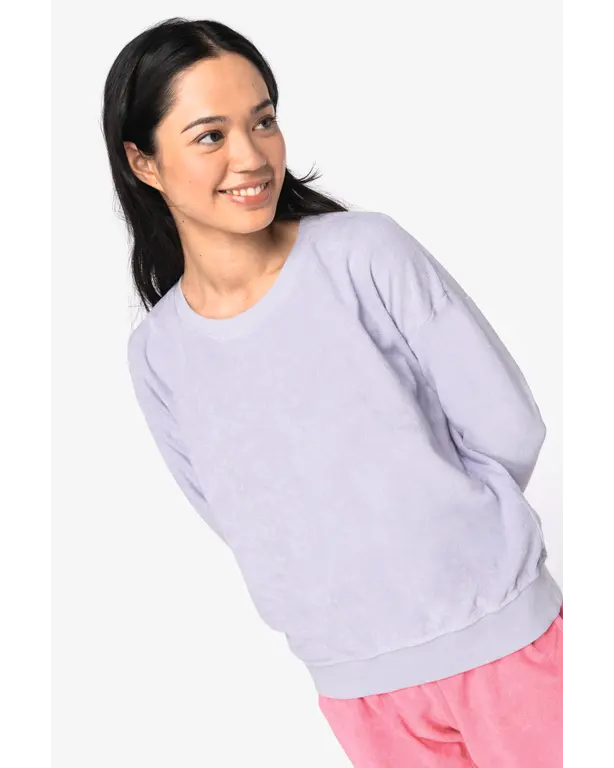 Ecoresponsabele sweatshirt van badstof