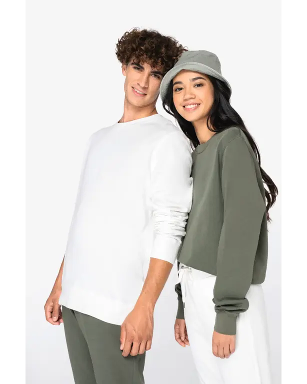 Eco-vriendelijk sweatshirt met ronde hals French Terry