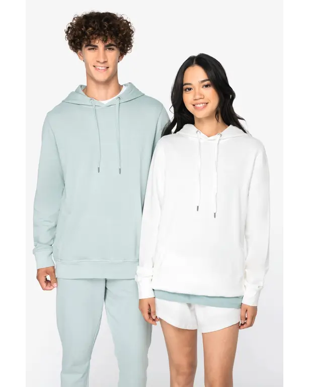Ökologisches Sweatshirt mit Kapuze French Terry