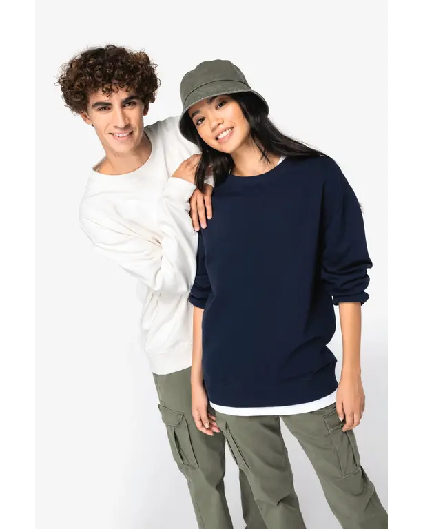 Eco-vriendelijk sweatshirt met ronde hals