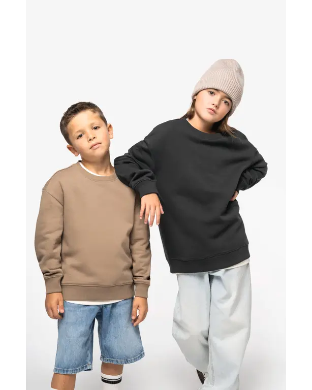 Nachhaltiger Oversize-Sweatshirt mit Rundhalsausschnitt