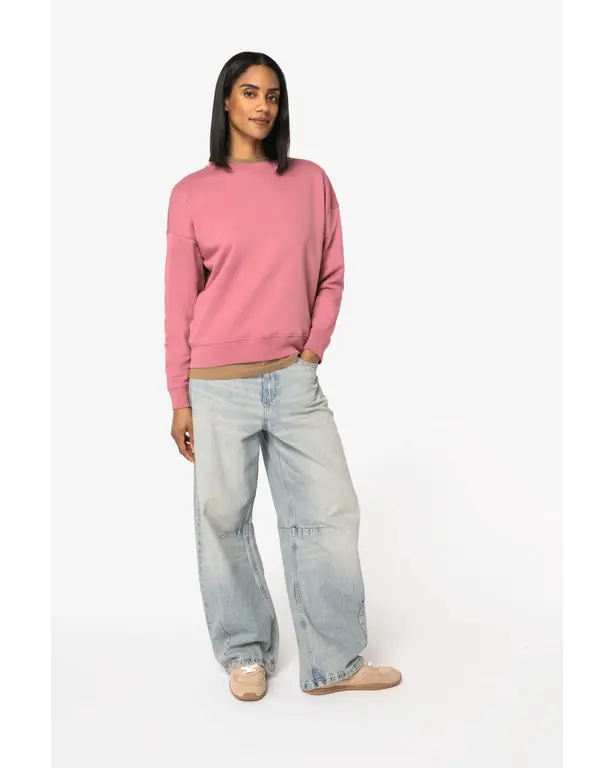 Ökologisches Sweatshirt mit Rundhalsausschnitt