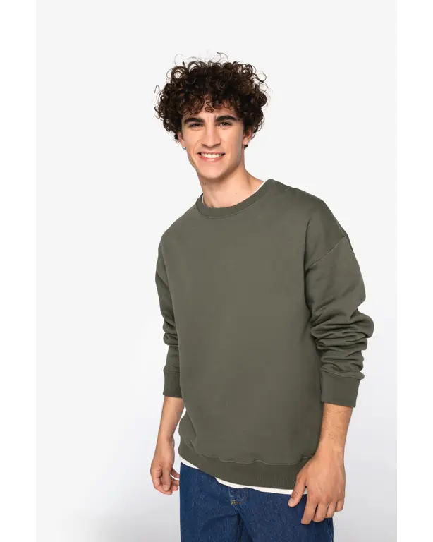 Oversize Sweatshirt aus Bio-Baumwolle mit Rundhalsausschnitt