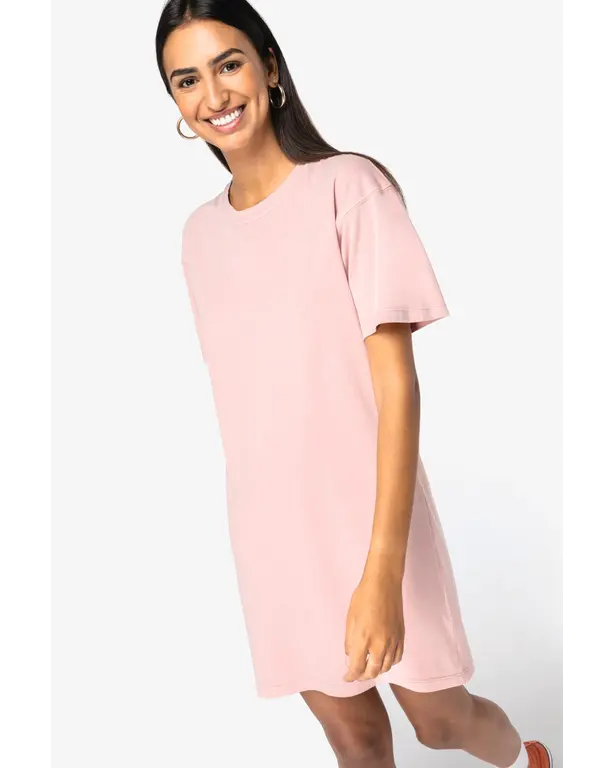 Ökologisch gewaschene T-Shirt Kleid