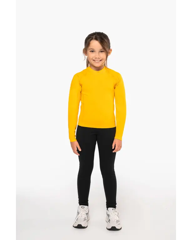 T-shirt met dubbele laag sport lange mouwen