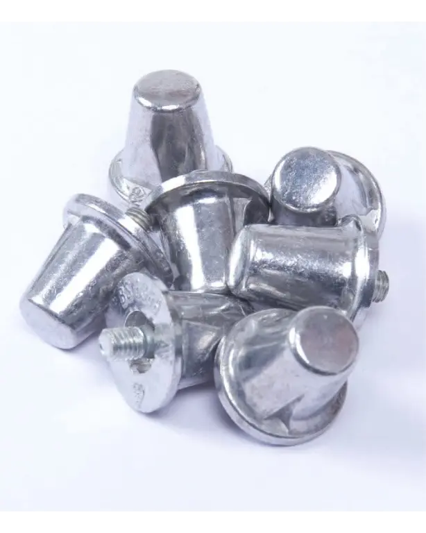 Pack van 100 conische aluminium noppen