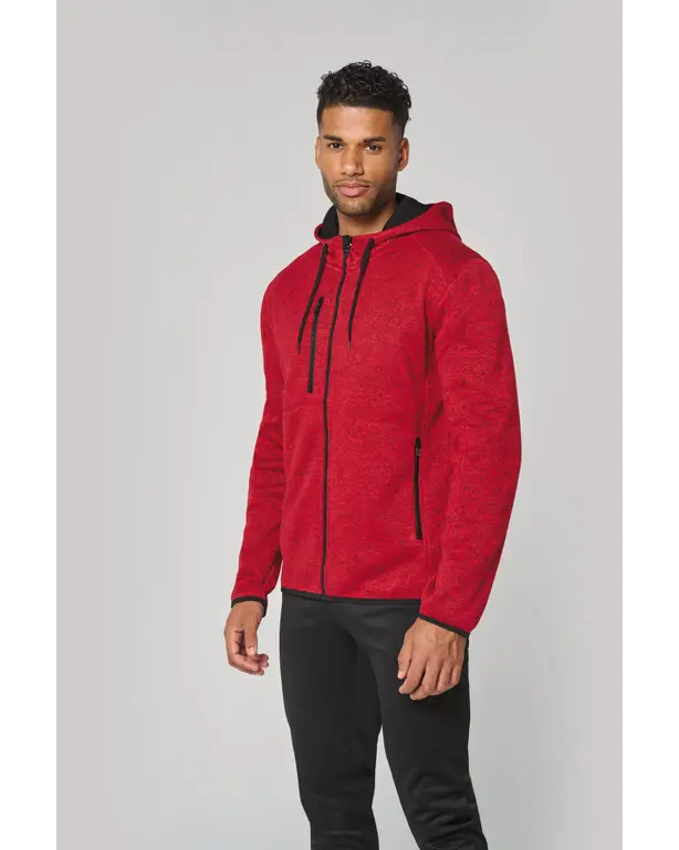 Mélange Kapuzenjacke