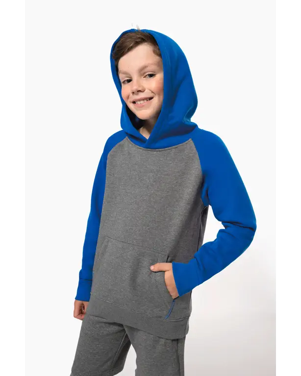 Bicolor Kapuzenpullover