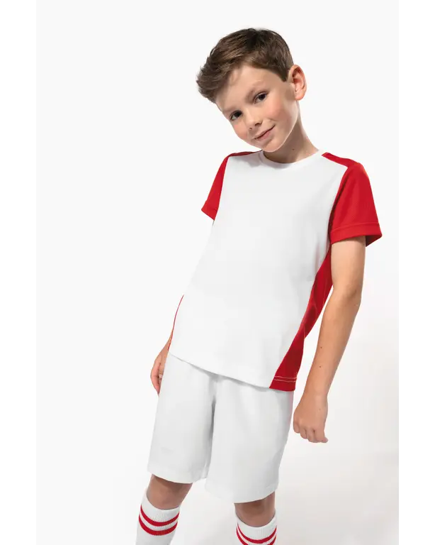 Bicolor Sport T-Shirt aus recyceltem Material