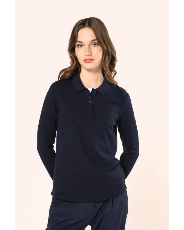 Polo Supima® mit langen Ärmeln