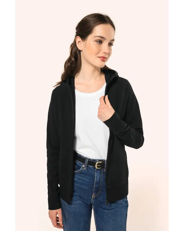 Reißverschlussjacke mit Kapuze