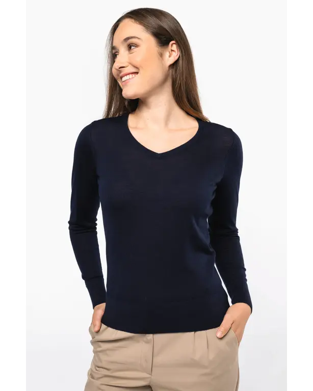 Merino V-Ausschnitt Pullover