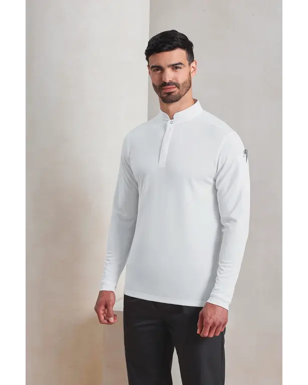 Coolchecker Essential Koks Polo met Lange Mouwen