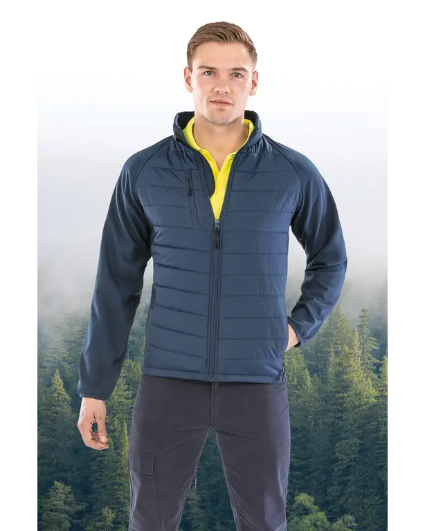Veste softshell rembourrée black compass recyclée