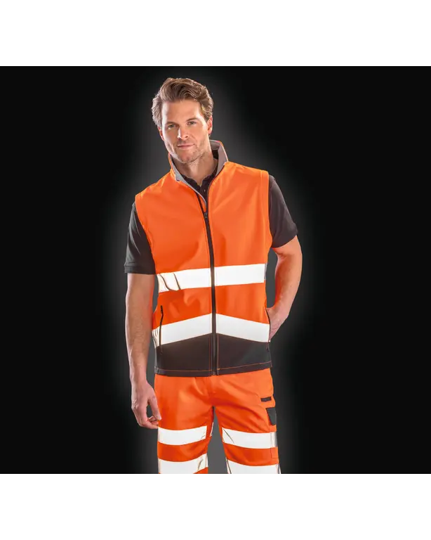 Softshell Weste High Viz
