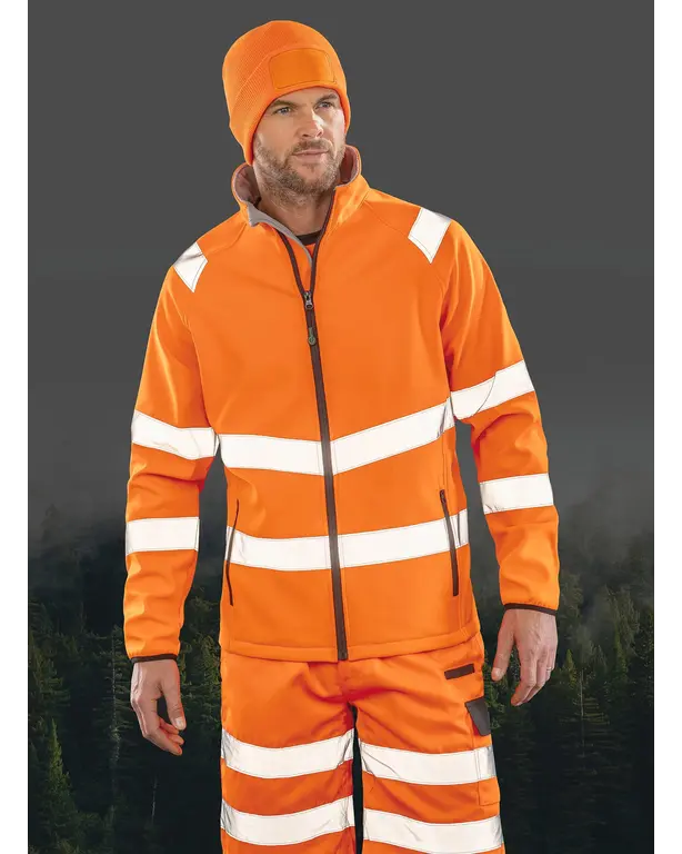 Recycelte Sicherheits-Softshelljacke