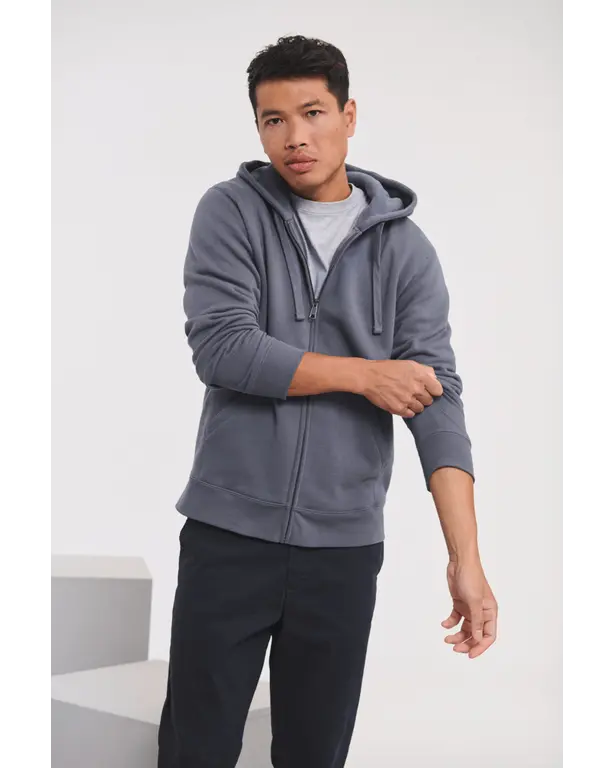 Authentischer Kapuzenpullover mit Reißverschluss