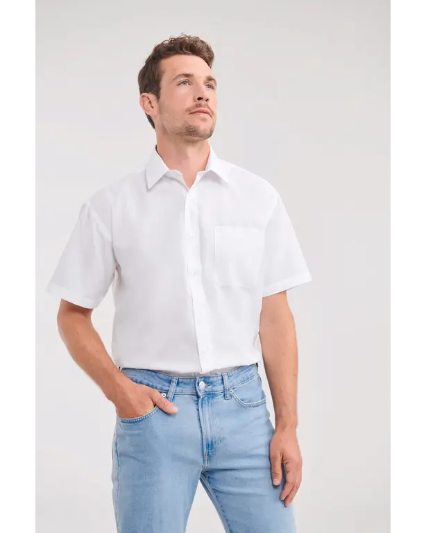 Short Sleeve Polycotton Poplin Shirt