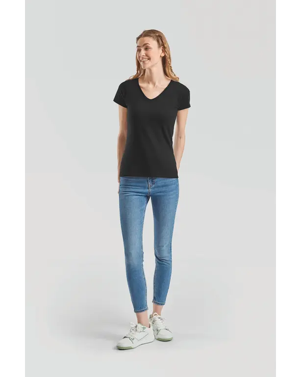 T-Shirt mit V-Ausschnitt Valueweight
