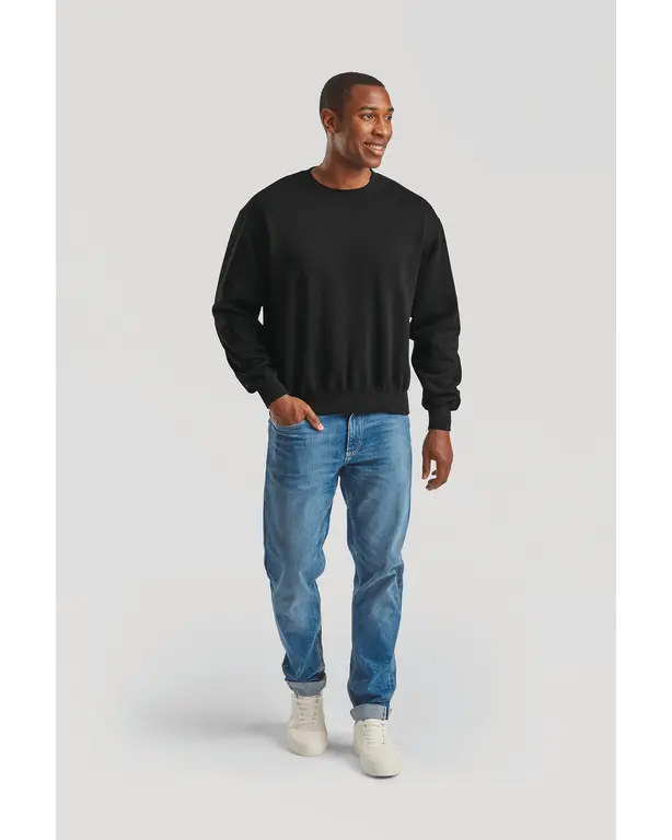 Rundhals Baumwoll Sweatshirt