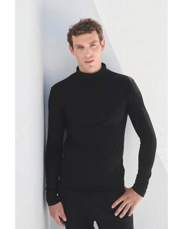 T-shirt met hoge kraag Feel Good