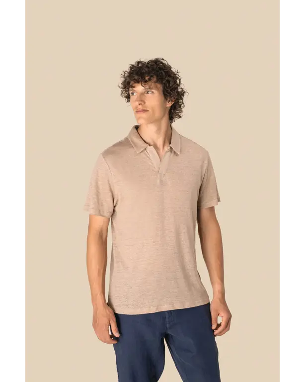 Leinen Polo