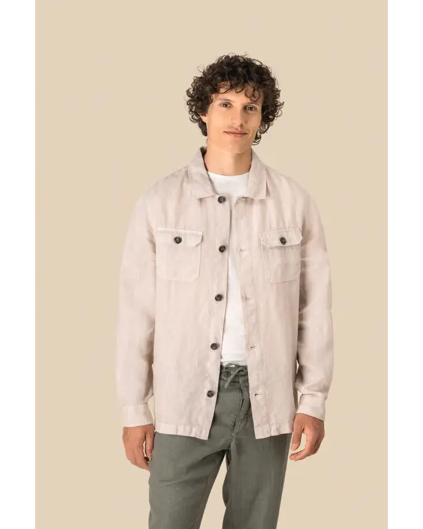 Washed Linen Overshirt