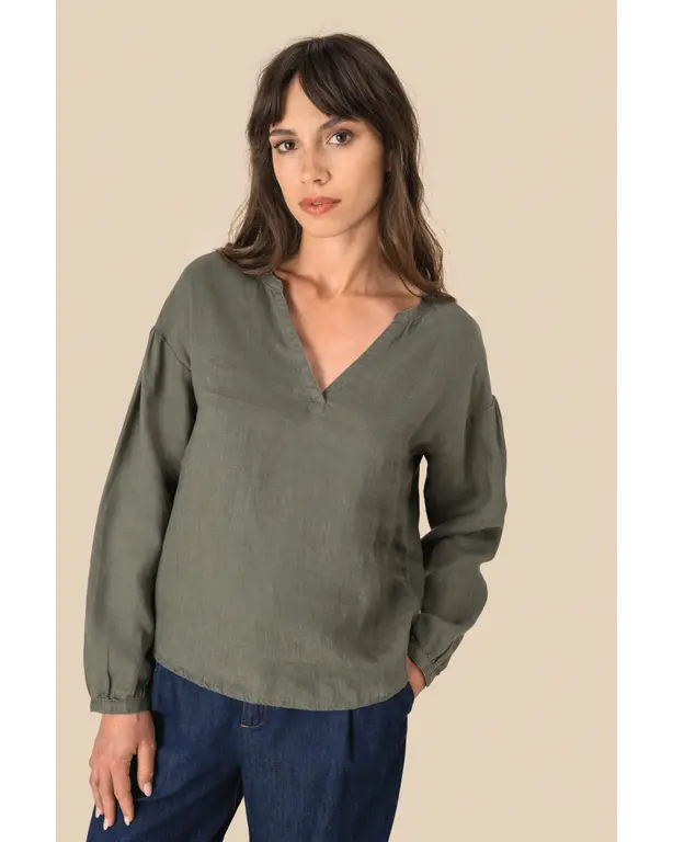 Leinenbluse