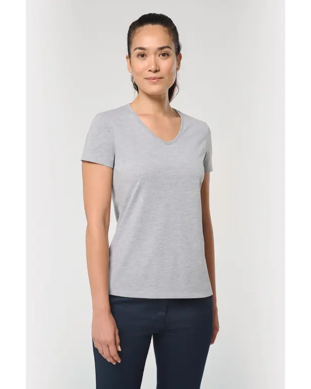Ecoresponsibles T-Shirt mit V-Ausschnitt und antibakteriell