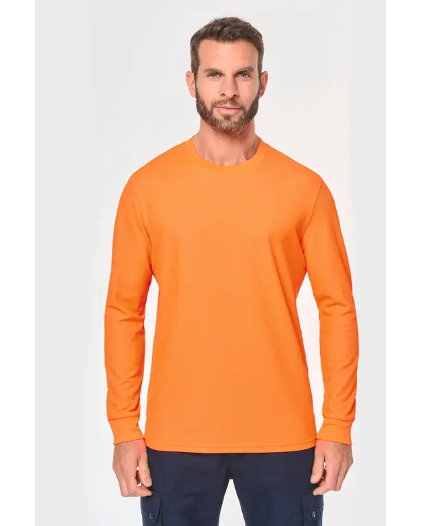 Ecoresponsabel T-shirt met lange mouwen katoen/polyester