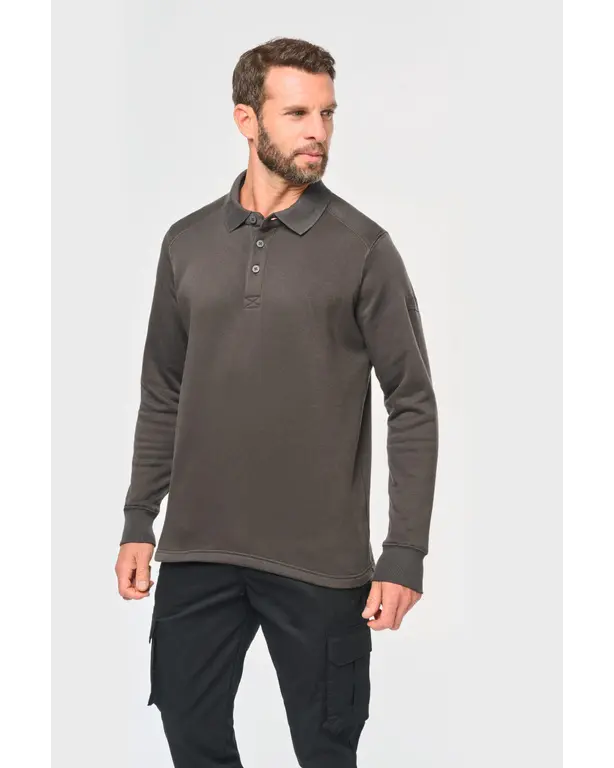 Polo Kragen Sweatshirt