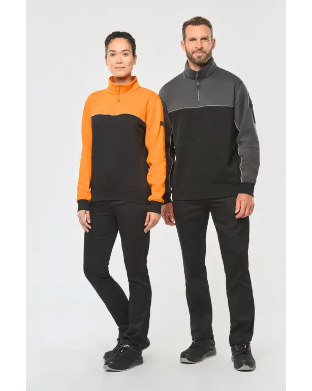 Ecoresponsabler Sweatshirt mit Reißverschluss
