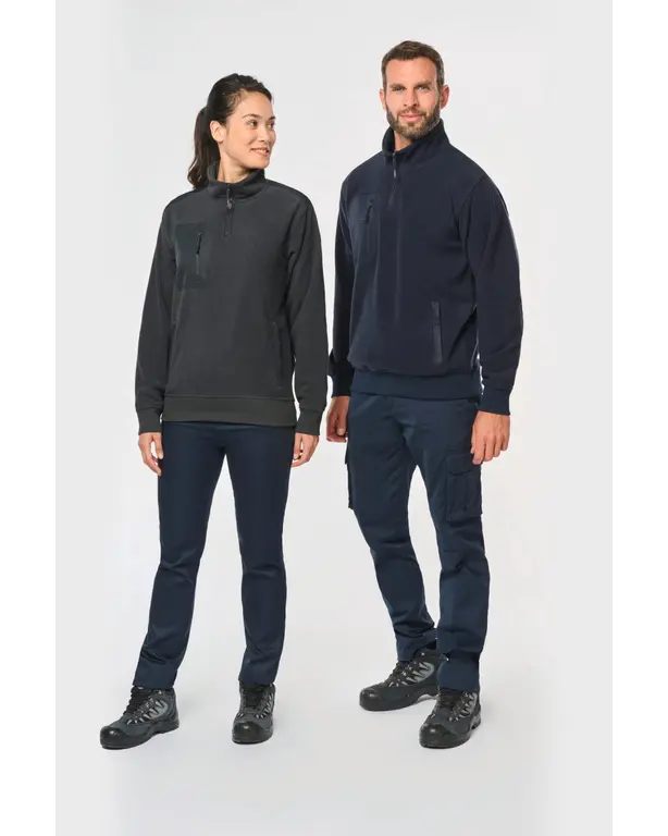 Ecoresponsabler Fleece mit Reißverschlusskragen