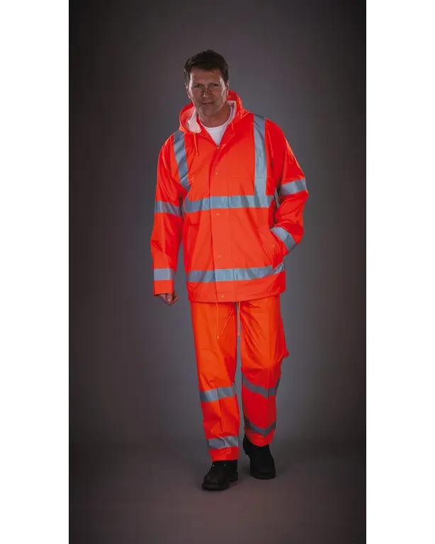 Ademende regenjas Hi-Vis Soft Flex