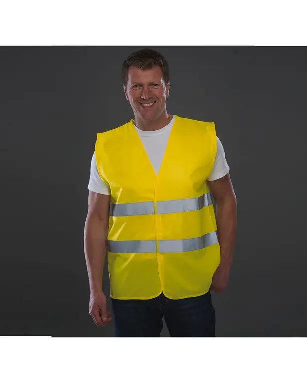 Weste mit 2 reflektierenden Bändern