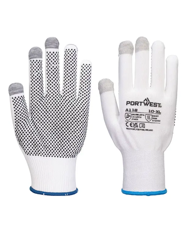 Grip 13 PVC-Handschuh mit Touchscreen-Noppen
