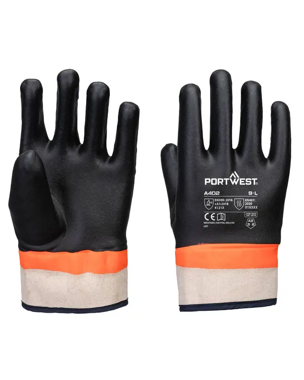 PVC Grip Sandy handschoen met dubbele coating