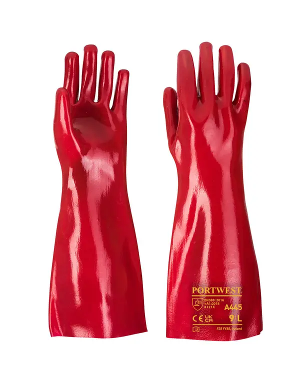 PVC Rote Handschuhe