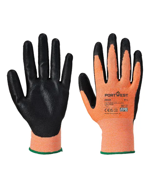 Geknoopte handschoen met nitrilcoating