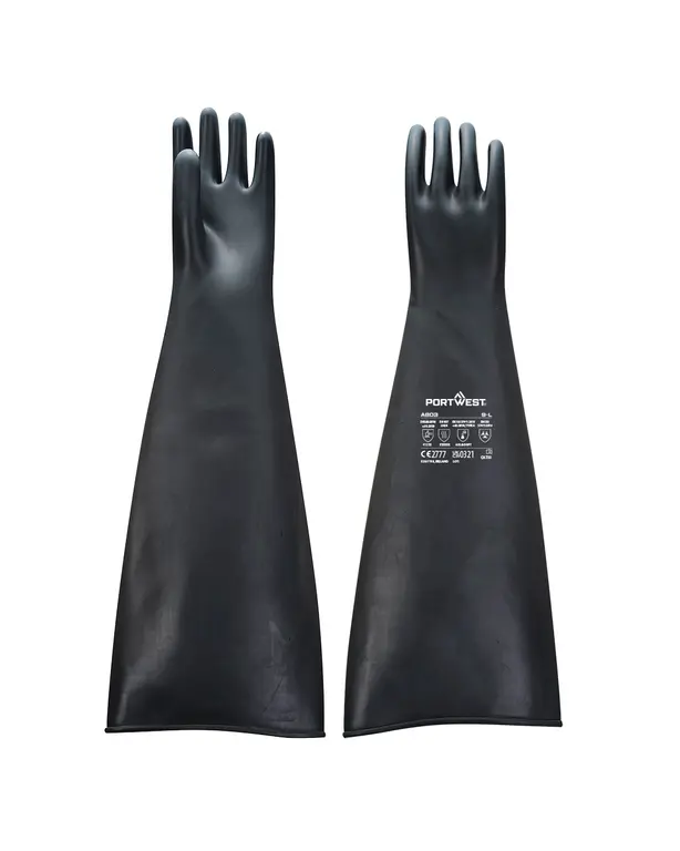 Grote Latex Rubber Handschoen 60 cm