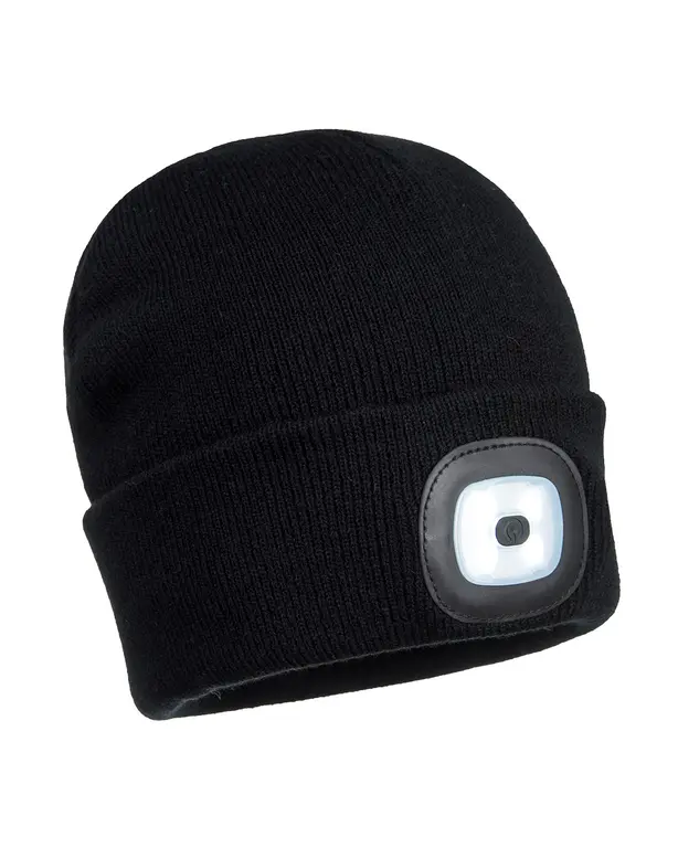 Wiederaufladbare doppelte LED Beanie