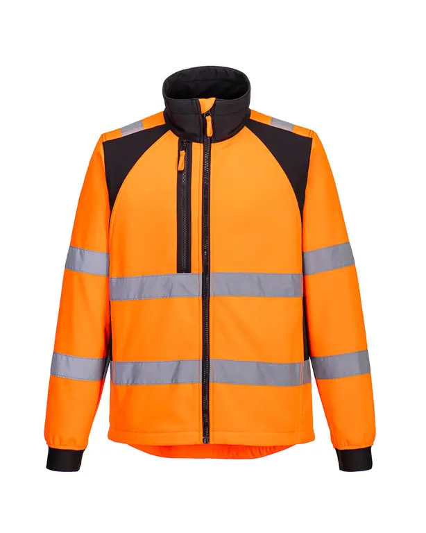 Softshelljacke hohe Sichtbarkeit Eco WX2