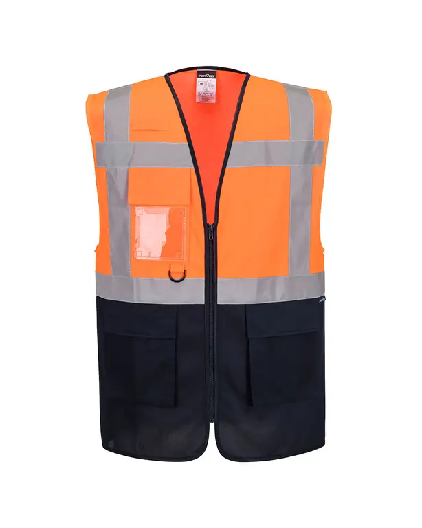 ES1 Essentiële Executive Gilet met Contrasterende Hoge Zichtbaarheid