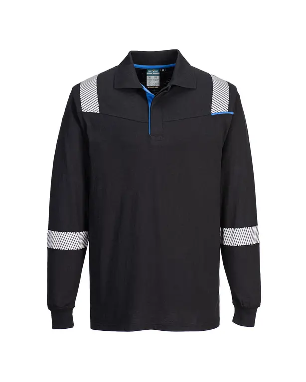 Vlamvertragend langemouwen polo WX3