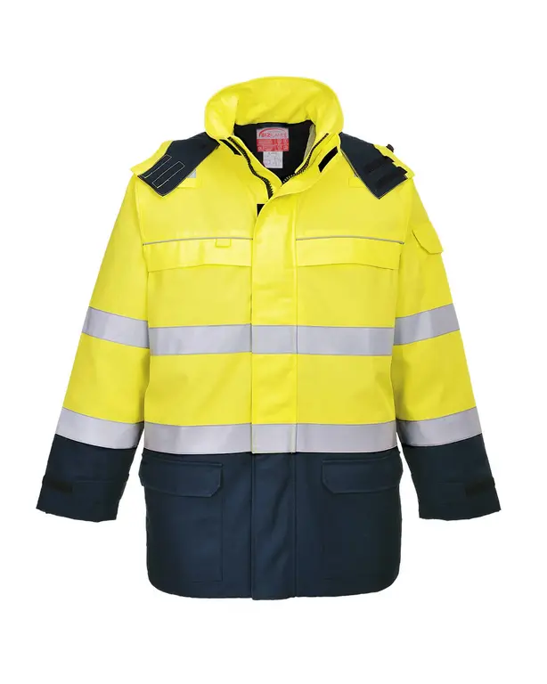 Bizflame Rain+ Hi-Vis Multi-Norm Contrast FR Jacke