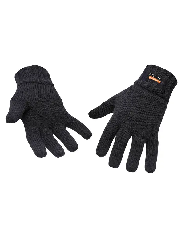 Geïsoleerde gebreide handschoen