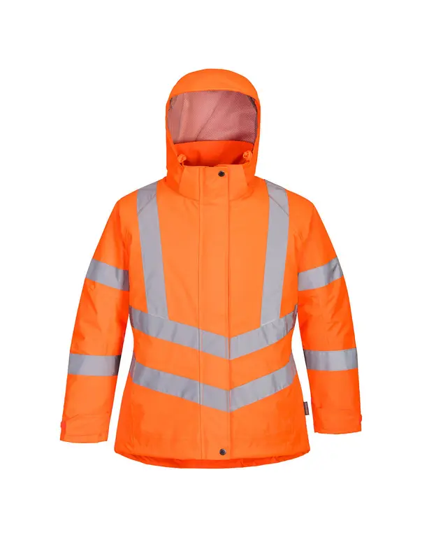 Winterparka mit hoher Sichtbarkeit