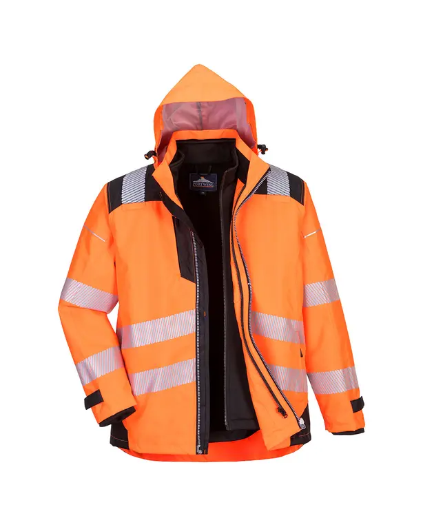 Parka PW3 3-in-1 hohe Sichtbarkeit
