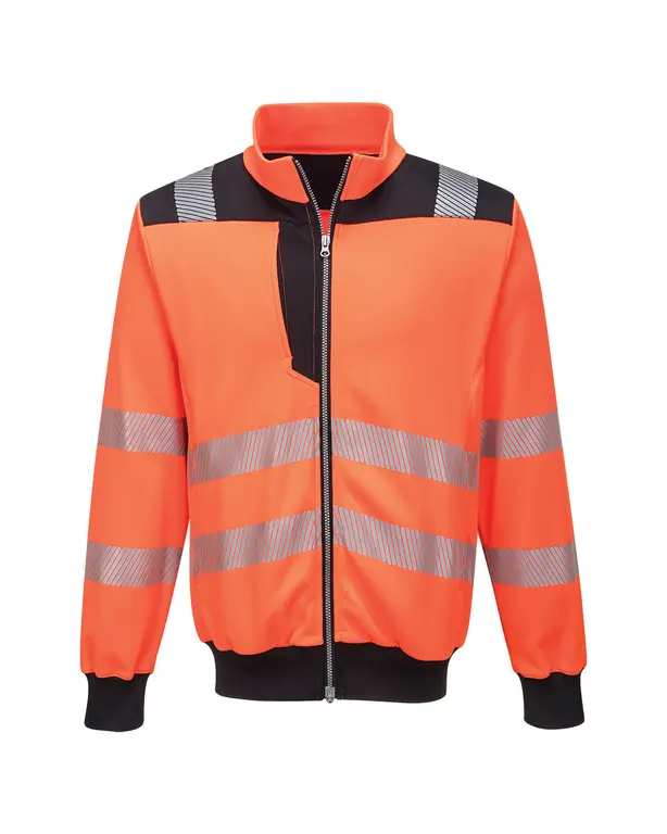 PW3 Sweatshirt Hoge Zichtbaarheid Met Rits