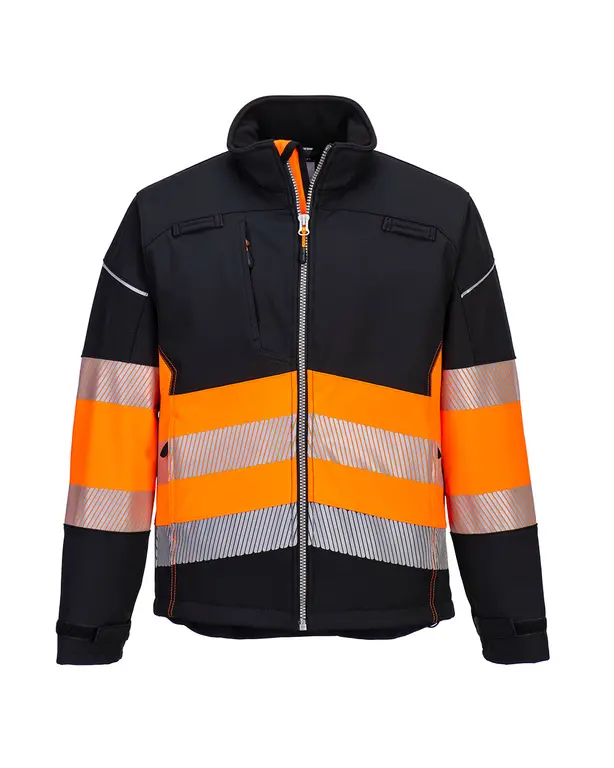Softshell-Jacke PW3 Hochsichtbarkeit Klasse 1